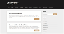 Desktop Screenshot of briancarpio.com